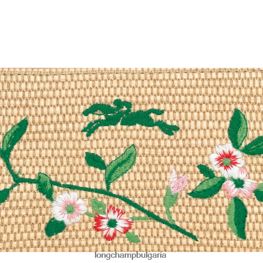 зелено Жени le panier pliage суета чанти Longchamp 6084PZ216