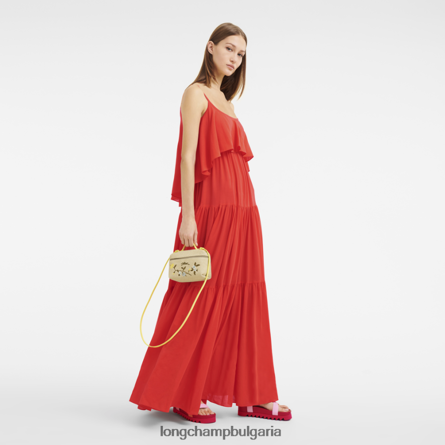 жълто Жени le panier pliage суета чанти Longchamp 6084PZ27