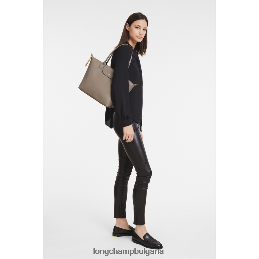 кафяво Жени градска чанта le pliage чанти Longchamp 6084PZ353