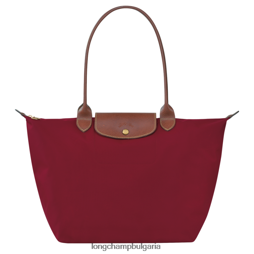червен Жени оригинална чанта le pliage чанти Longchamp 6084PZ416