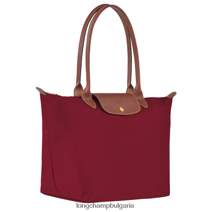 червен Жени оригинална чанта le pliage чанти Longchamp 6084PZ416