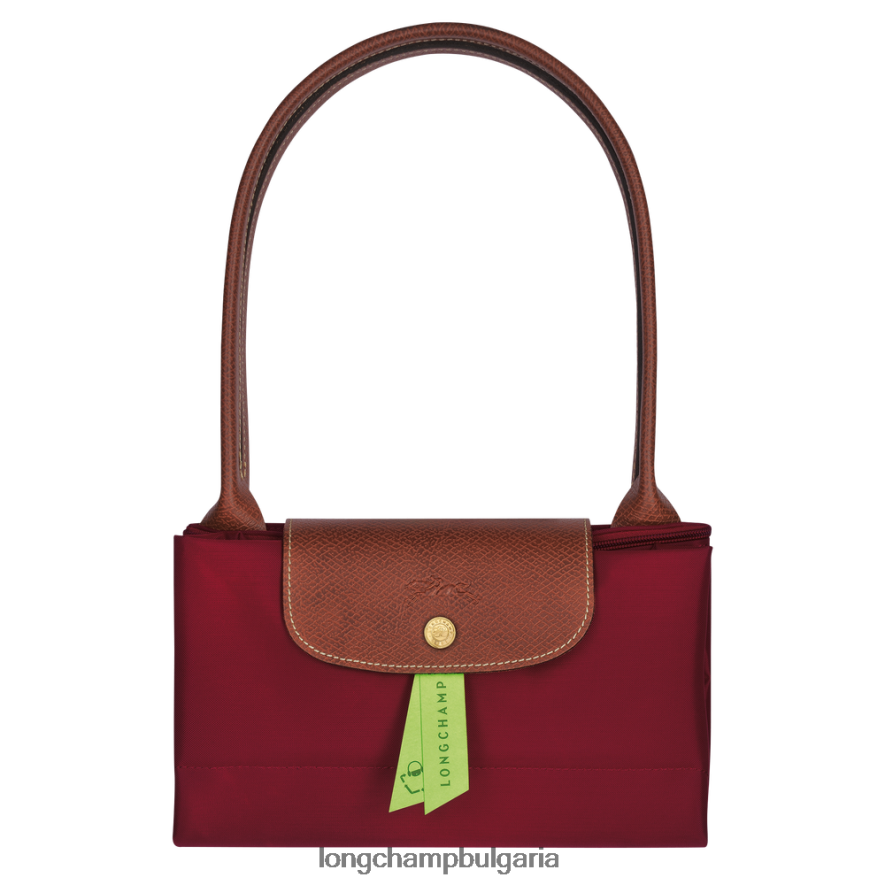 червен Жени оригинална чанта le pliage чанти Longchamp 6084PZ416