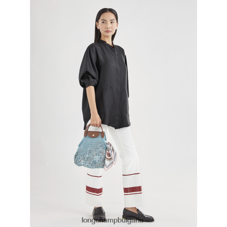 лагуна Жени le pliage filet mesh bag чанти Longchamp 6084PZ20