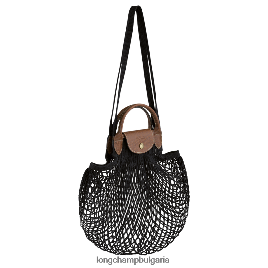 черен Жени le pliage filet mesh bag чанти Longchamp 6084PZ65
