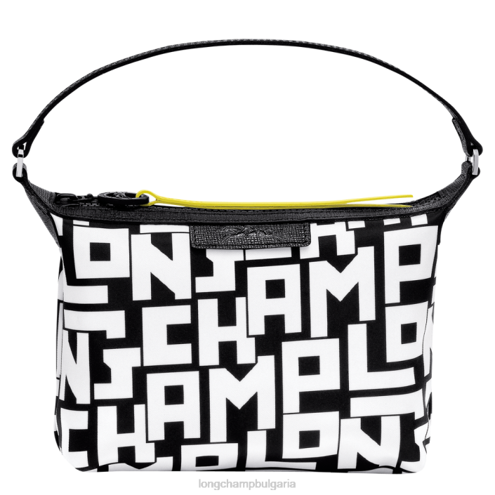 Черно бяла Жени le pliage lgp съединител чанти Longchamp 6084PZ227