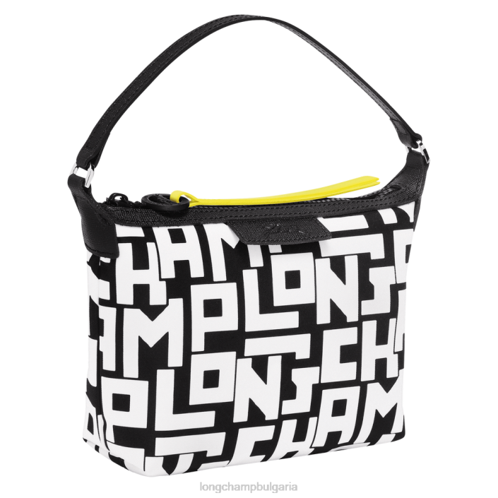 Черно бяла Жени le pliage lgp съединител чанти Longchamp 6084PZ227