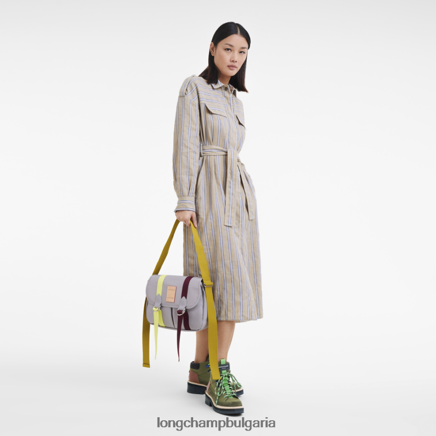 сиво Жени le pliage re-play чанта през рамо чанти Longchamp 6084PZ206