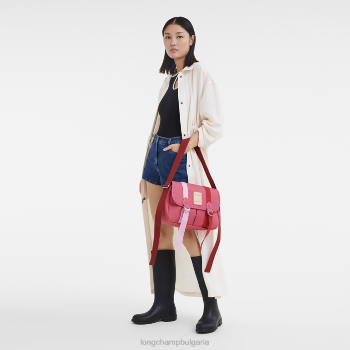 фуксия Жени le pliage re-play чанта през рамо чанти Longchamp 6084PZ208