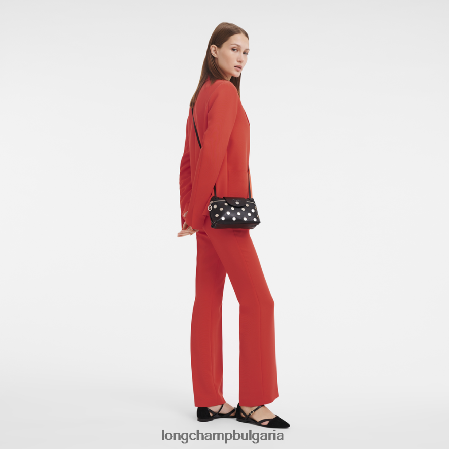 черен Жени le pliage xtra чанта през рамо чанти Longchamp 6084PZ304