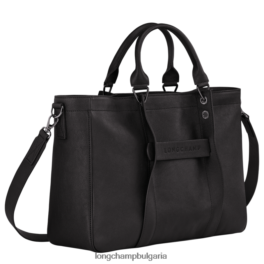 черен Жени 3d чанта чанти Longchamp 6084PZ181