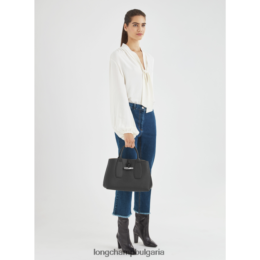 черен Жени розова чанта чанти Longchamp 6084PZ103