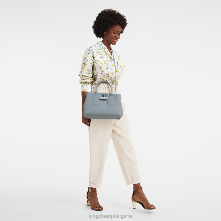 облачно синьо Жени розова чанта чанти Longchamp 6084PZ107