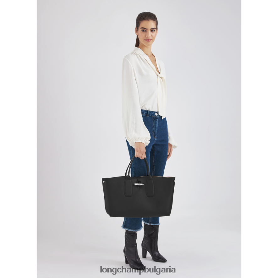 черен Жени розова чанта чанти Longchamp 6084PZ109