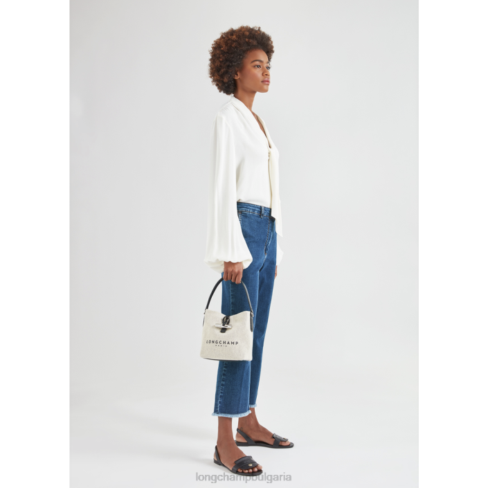 екрю Жени розова чанта тип кофа чанти Longchamp 6084PZ117