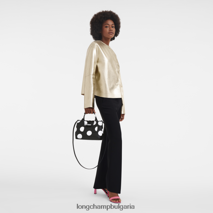 черен Жени розова чанта чанти Longchamp 6084PZ123