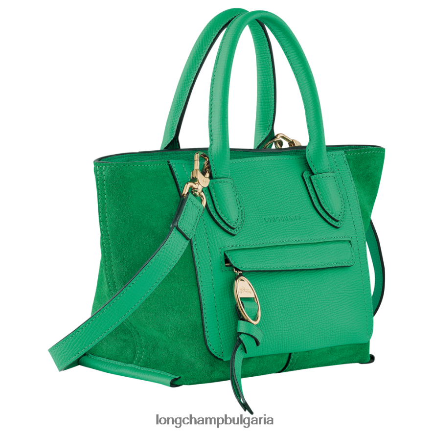 трева/зелена светлина Жени чанта за пощенска кутия чанти Longchamp 6084PZ160
