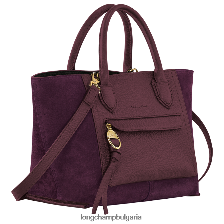 бордо Жени чанта за пощенска кутия чанти Longchamp 6084PZ161