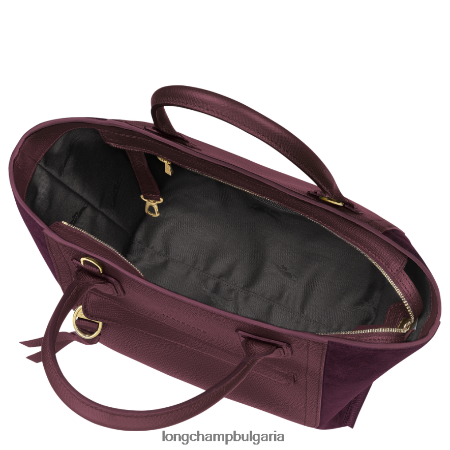 бордо Жени чанта за пощенска кутия чанти Longchamp 6084PZ161