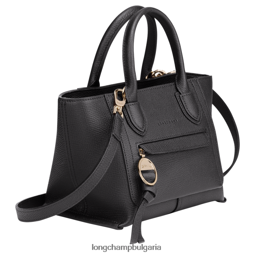 черен Жени чанта за пощенска кутия чанти Longchamp 6084PZ163
