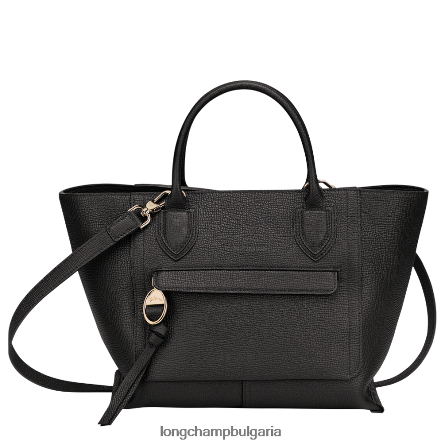 черен Жени чанта за пощенска кутия чанти Longchamp 6084PZ167