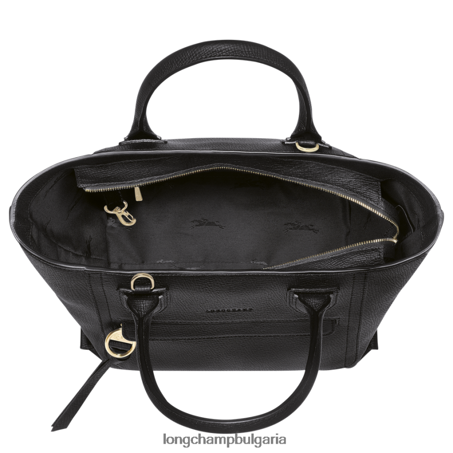 черен Жени чанта за пощенска кутия чанти Longchamp 6084PZ167