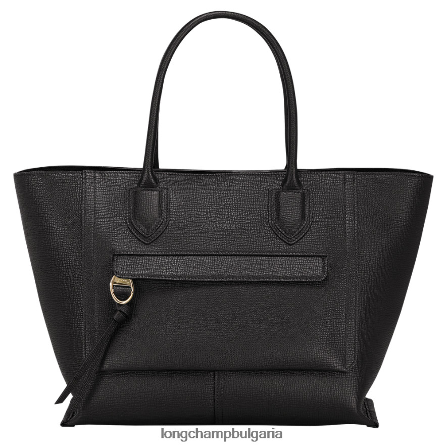 черен Жени чанта за пощенска кутия чанти Longchamp 6084PZ171