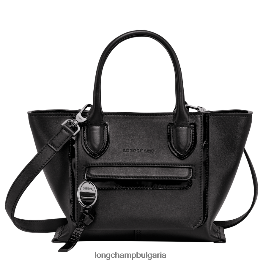 черен Жени чанта за пощенска кутия чанти Longchamp 6084PZ175