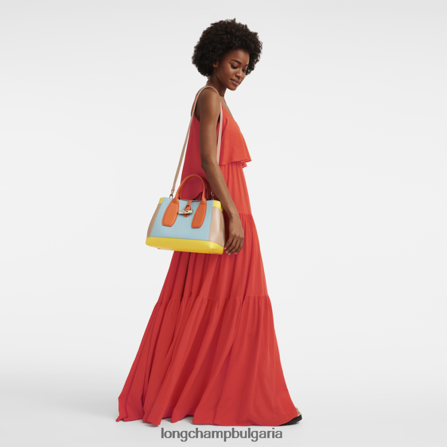 многоцветен Жени розова чанта чанти Longchamp 6084PZ96