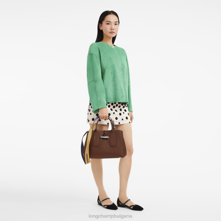 абанос Жени розова чанта чанти Longchamp 6084PZ97