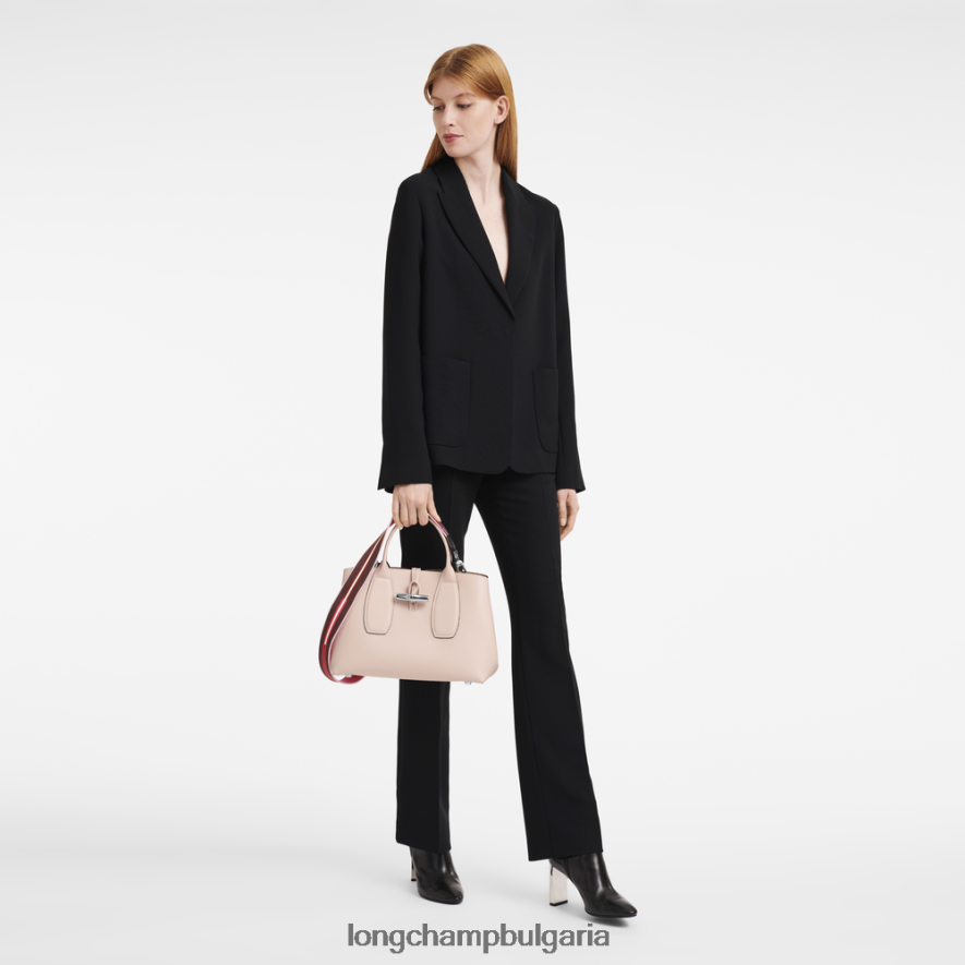 бледо розово Жени розова чанта чанти Longchamp 6084PZ99