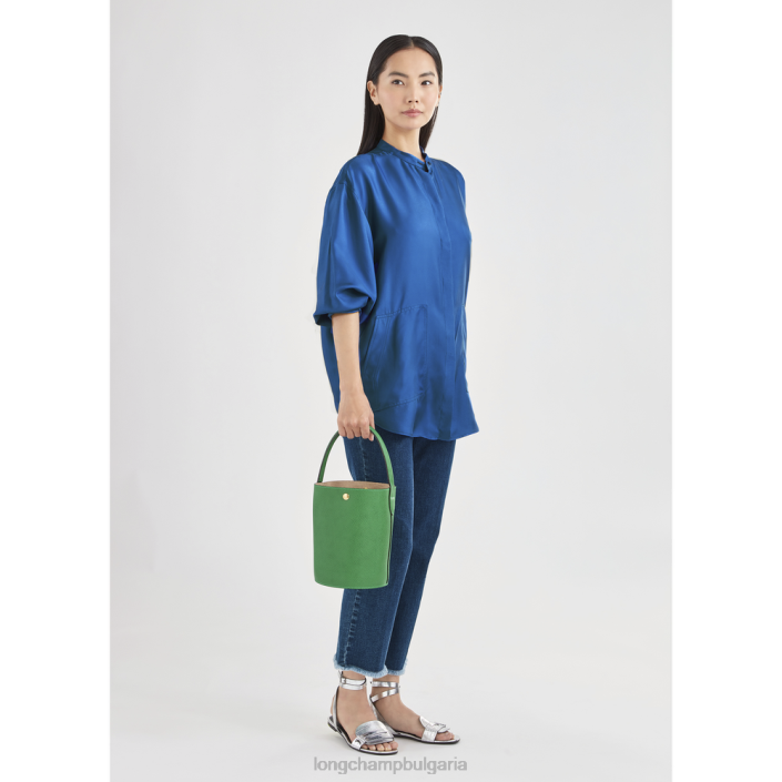 зелено Жени чанта тип кофа epure чанти Longchamp 6084PZ136