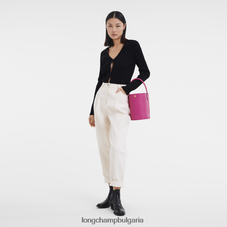 фуксия Жени чанта тип кофа epure чанти Longchamp 6084PZ137