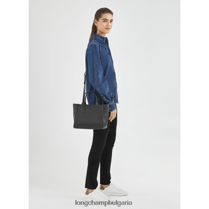 черен Жени чанта le foulonne чанти Longchamp 6084PZ124