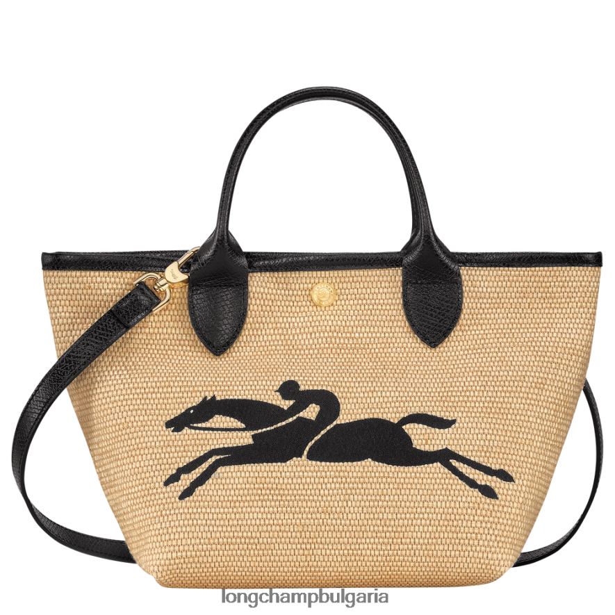 черен Жени le panier pliage кошница чанта чанти Longchamp 6084PZ28