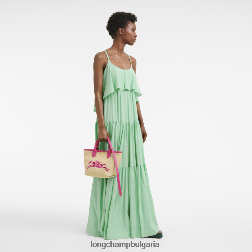 фуксия Жени le panier pliage кошница чанта чанти Longchamp 6084PZ62