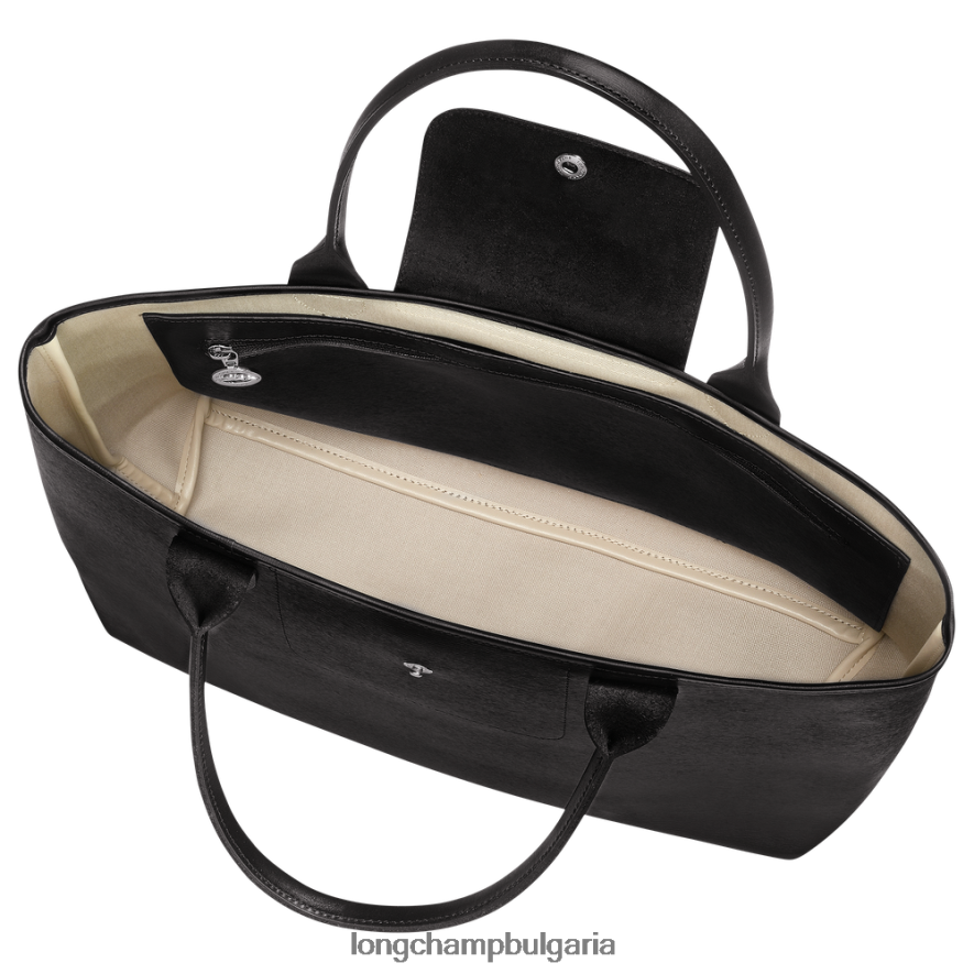 черен Жени градска чанта le pliage чанти Longchamp 6084PZ83
