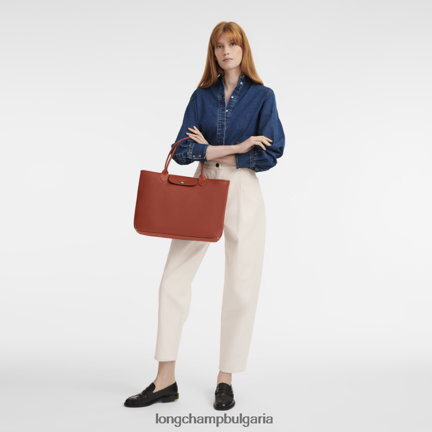 теракота Жени градска чанта le pliage чанти Longchamp 6084PZ85