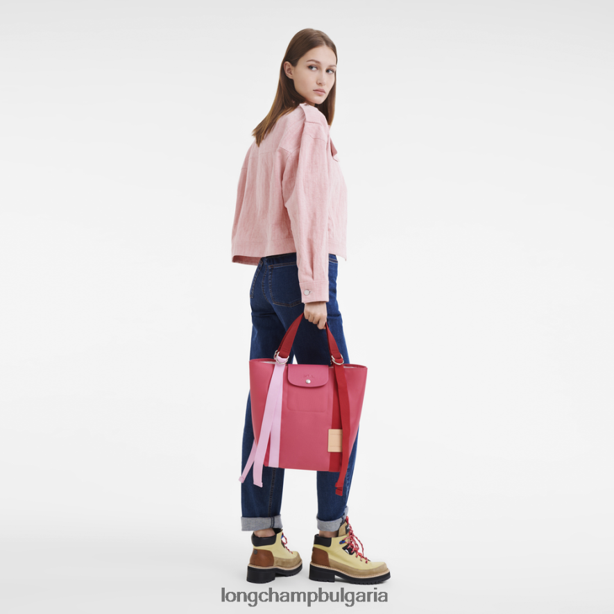 фуксия Жени чанта le pliage re-play чанти Longchamp 6084PZ1