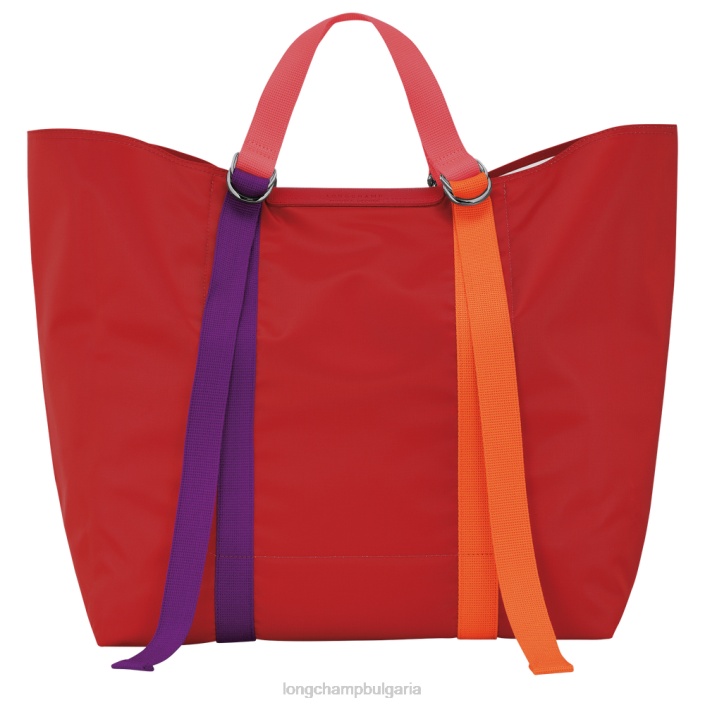 червен Жени чанта le pliage re-play чанти Longchamp 6084PZ58