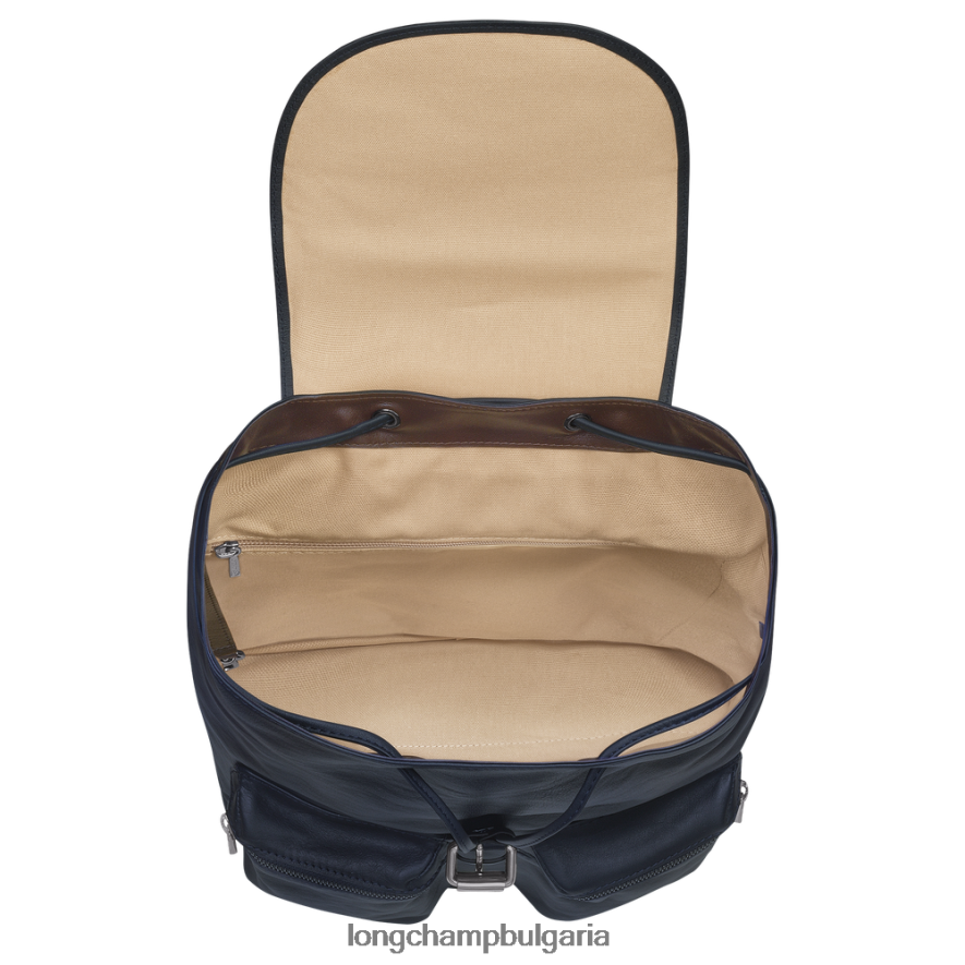 среднощно синьо Жени 3d раница чанти Longchamp 6084PZ454