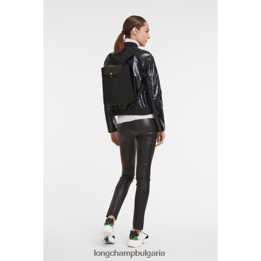 черен Жени le pliage зелена раница чанти Longchamp 6084PZ434