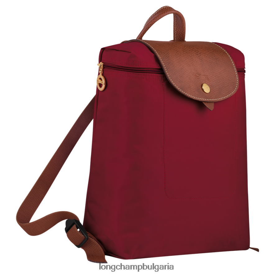 червен Жени le pliage оригинална раница чанти Longchamp 6084PZ443