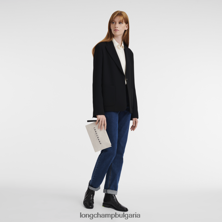 екрю Жени торбичка розо кожени изделия Longchamp 6084PZ681