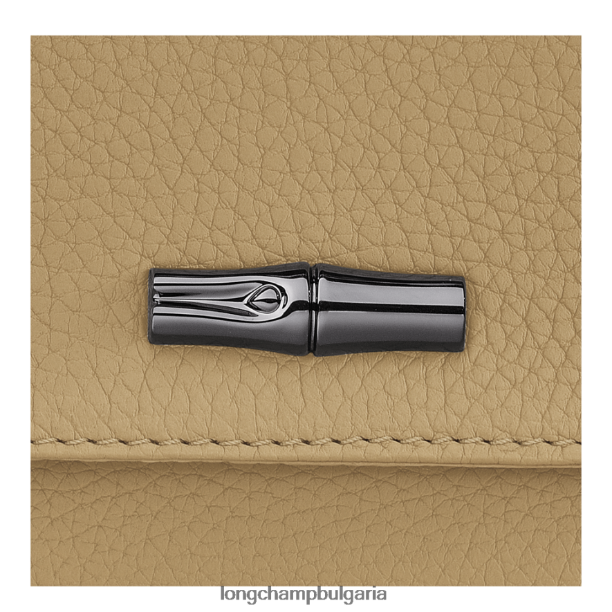 бежово Жени Roseau есенциален съединител кожени изделия Longchamp 6084PZ10