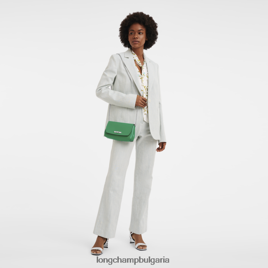 трева/зелена светлина Жени съединител Roseau кожени изделия Longchamp 6084PZ248