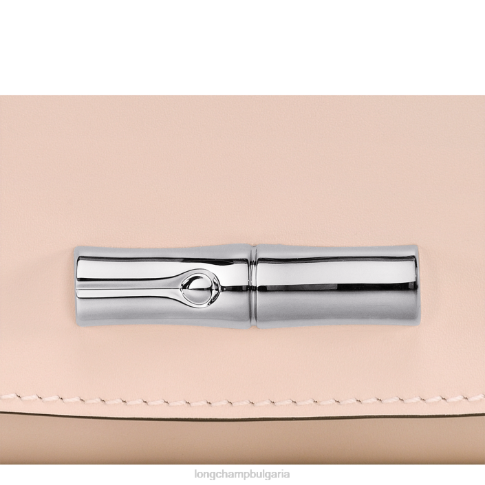 бледо розово Жени съединител Roseau кожени изделия Longchamp 6084PZ249