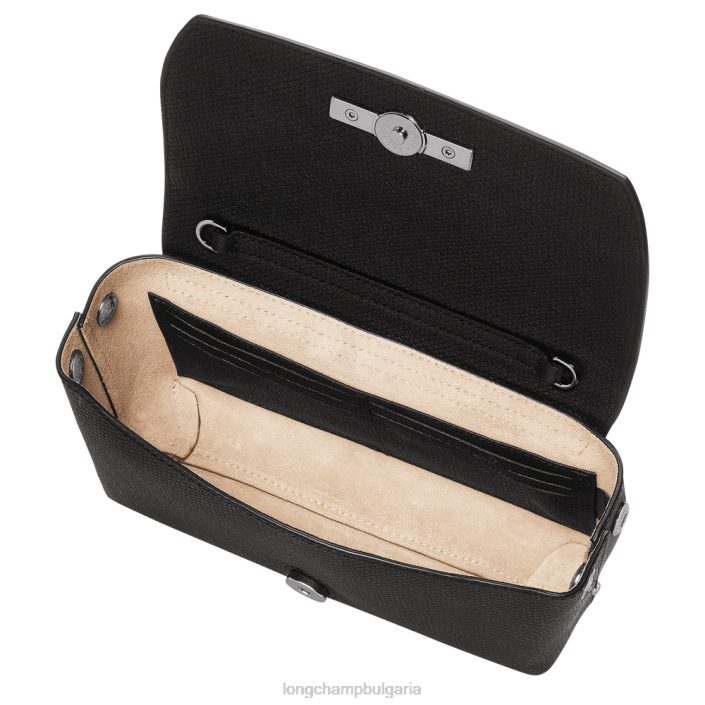 черен Жени съединител Roseau кожени изделия Longchamp 6084PZ250