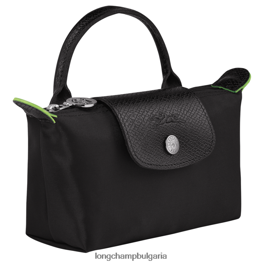 черен Жени le pliage зелена торбичка с дръжка кожени изделия Longchamp 6084PZ669