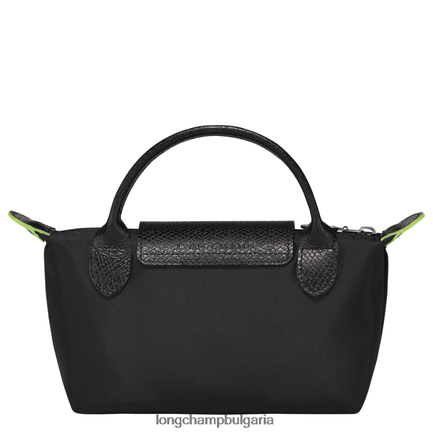 черен Жени le pliage зелена торбичка с дръжка кожени изделия Longchamp 6084PZ669