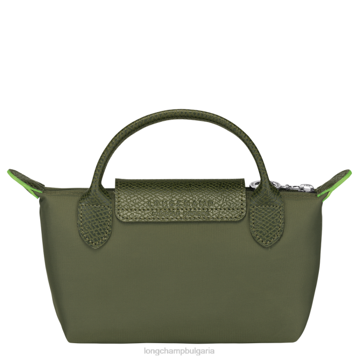гора Жени le pliage зелена торбичка с дръжка кожени изделия Longchamp 6084PZ670